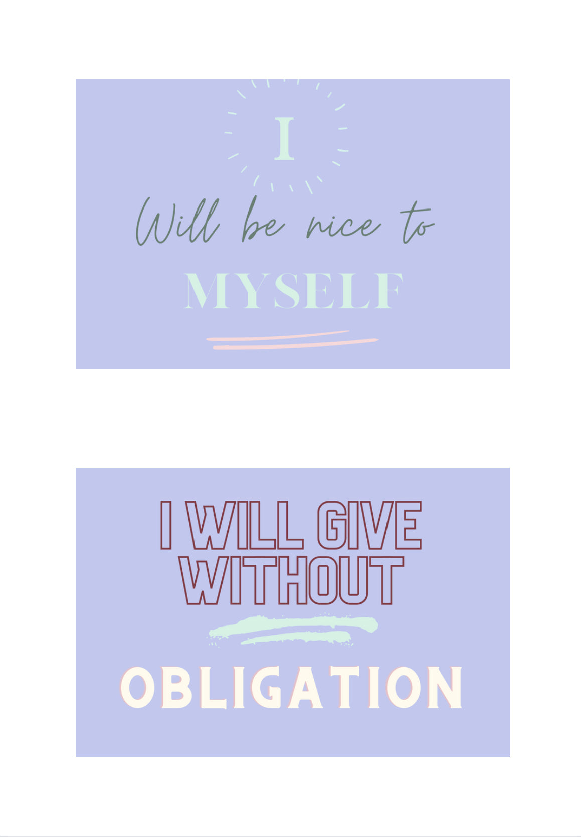 Conscious Reminders: Reflective Affirmation Cards